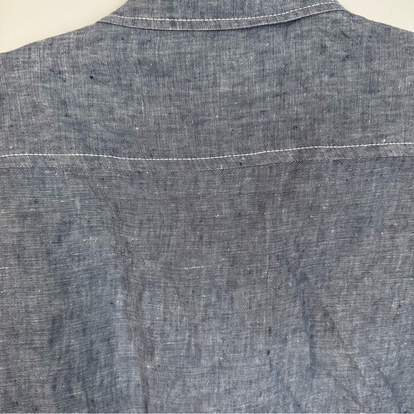 Tommy Bahama Men’s Short Sleeve Chambray Linen Button Front Shirt Sz XXL GUC - Picture 7 of 8